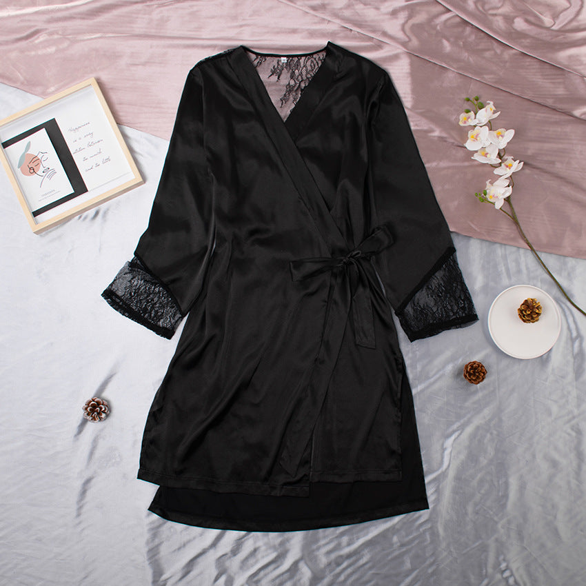 Midi Satin Robe